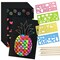 Wrapables DIY Rainbow Magic Scratch Arts Set, 50 Sheet Scratch Art Paper with 4 Stencils and 5 Styluses